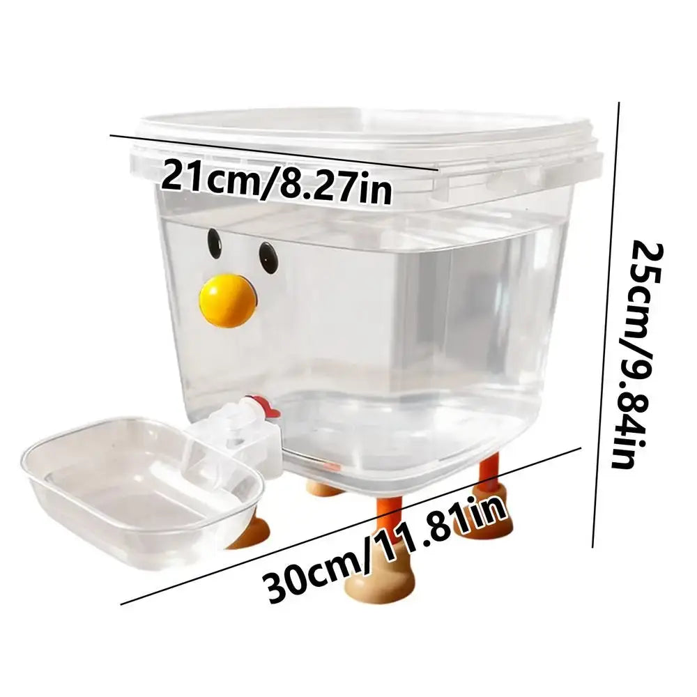 3/5L Dog Automatic Water Dispenser Auto Cat Dog Fountain Bowl Cartoon Puppy Fountain Dispenser For Home Living Room
