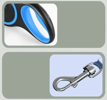 nylon dog leash rope with ergonomic handle and metal clip for small, medium, and large dogs and cats
