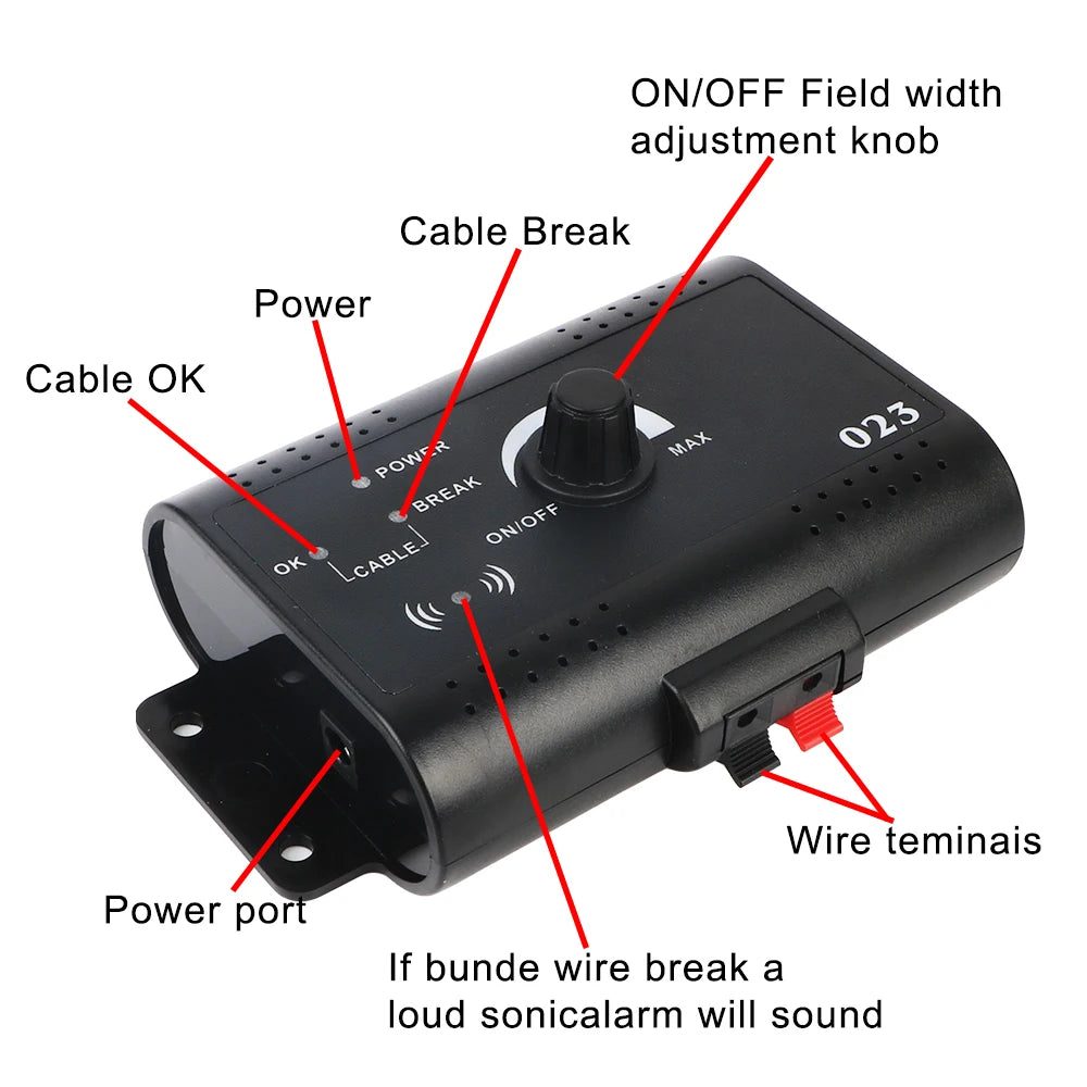 Electronic Pet Fence System Containment Dog Training Collar Pet Accessories Sound Shocked Collar Waterproof Electric Dog Fence device features.