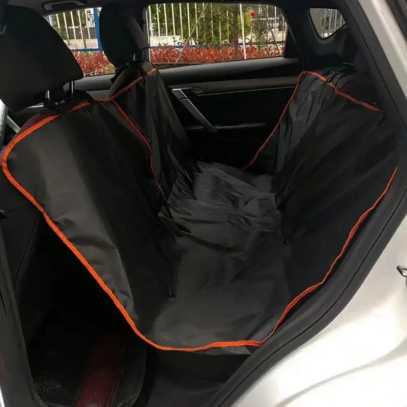 Dog Car Seat Cover for Back Seat,Oxford Cloth Durable Scratchproof Dog Hammock,Pet Seat Cover Protector for Cars,Trucks and SUVs in a vehicle.