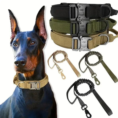 large dog training collar and leash for durable adjustable comfortable tactical dog training