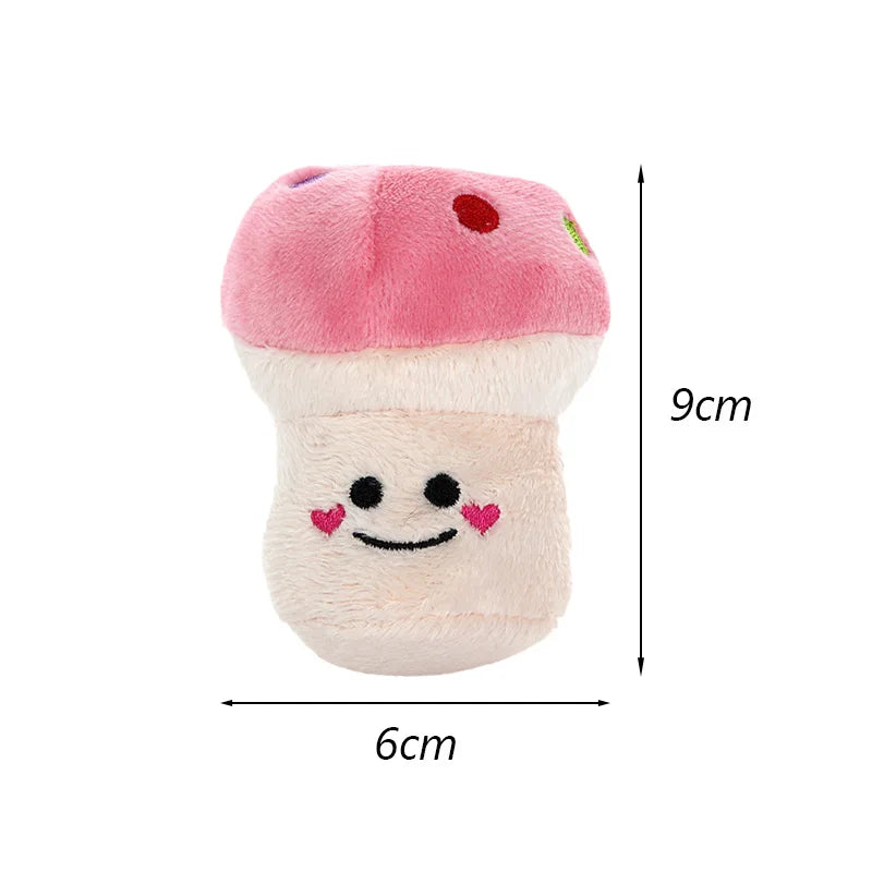 Bite Resistant Puppy Dog Cat Chew Toys Plush Squeaky Pet Fruit Toy for Small Medium Dogs Chihuahua Beagle Mascotas Accessories