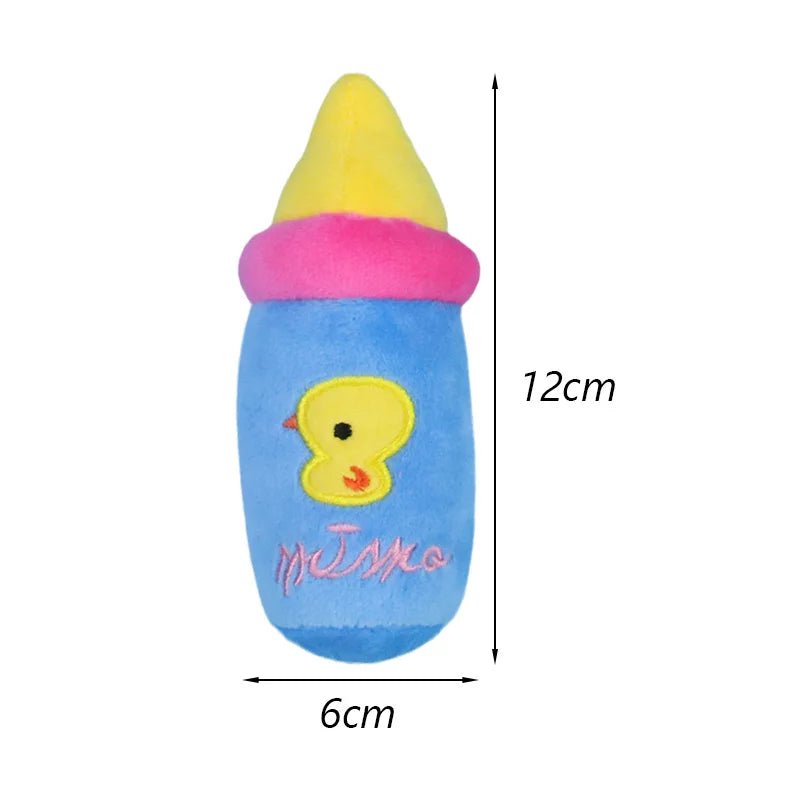 Bite Resistant Puppy Dog Cat Chew Toys Plush Squeaky Pet Fruit Toy for Small Medium Dogs Chihuahua Beagle Mascotas Accessories
