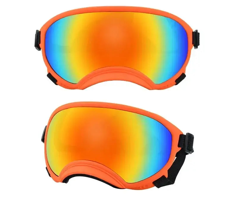Adjustable Dog Goggles Anti-UV &amp; Wind Dust Proof Strong Impact Resistance Breathable Pet Sunglasses for Small Large Breed Dogs