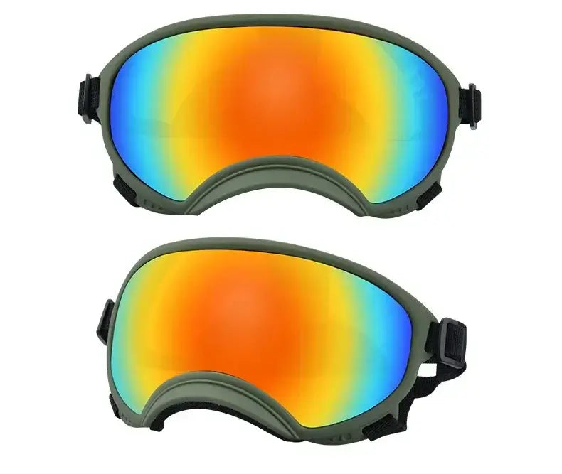 Adjustable Dog Goggles Anti-UV &amp; Wind Dust Proof Strong Impact Resistance Breathable Pet Sunglasses for Small Large Breed Dogs