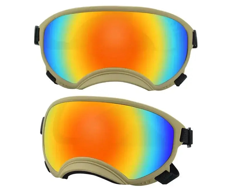 Adjustable Dog Goggles Anti-UV &amp; Wind Dust Proof Strong Impact Resistance Breathable Pet Sunglasses for Small Large Breed Dogs