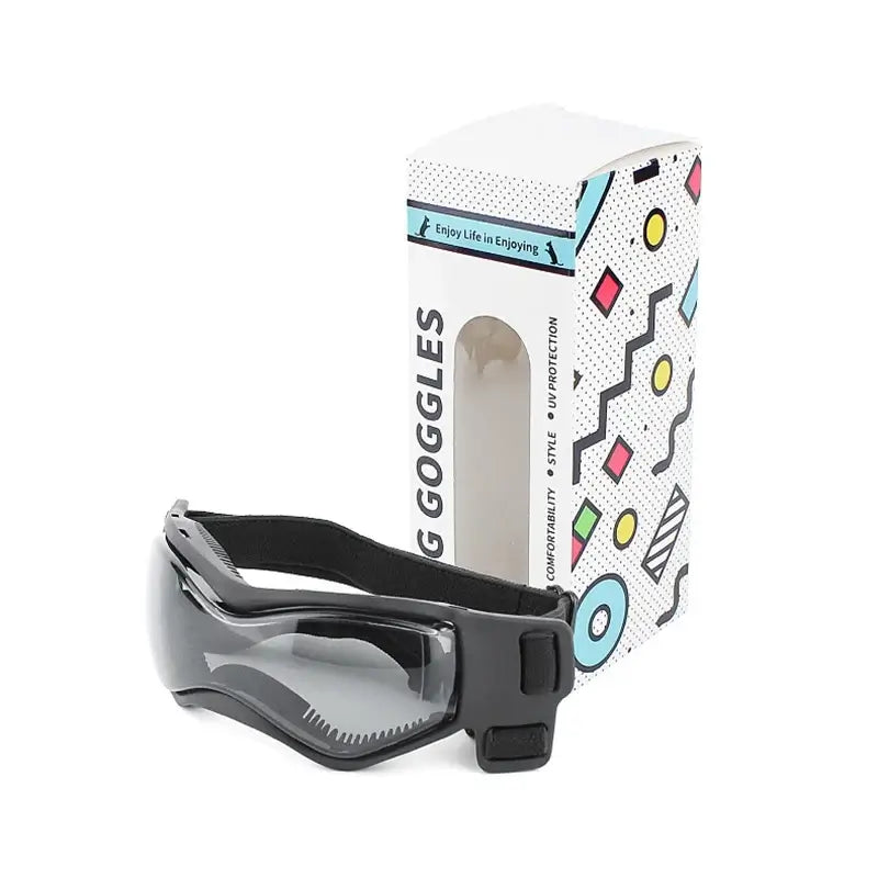 adjustable dog sunglasses for small breeds, UV protection pet goggles with soft adjustable strap for outdoor rides