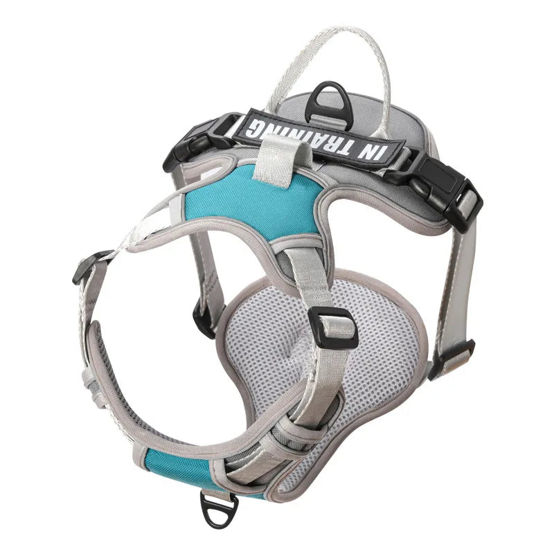 Dog Harness No Pull Outdoor Travel Dog Safety Vest Training Walking Adjustable Reflective Pet Harness for Medium Large Dogs