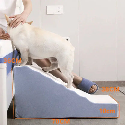 Dogs Stairs Bed Steps Protect Hip Bone Small Dog Anti-slip Ladder Dog Cat Disassembled Pet Products Supplies  Accessories