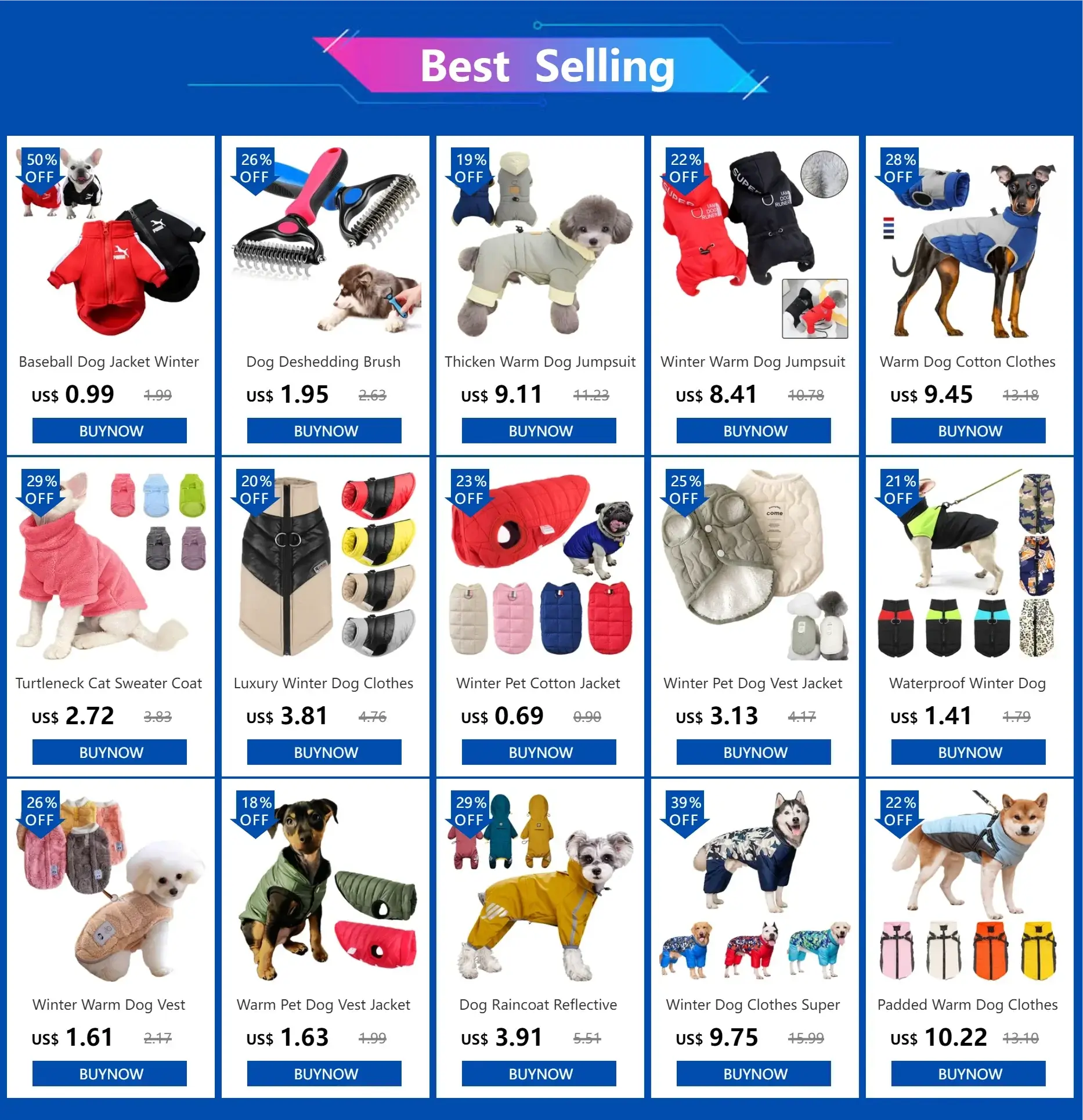 Best selling small dog turtleneck sweater and winter pet clothes collection for puppies, cats, and small breeds
