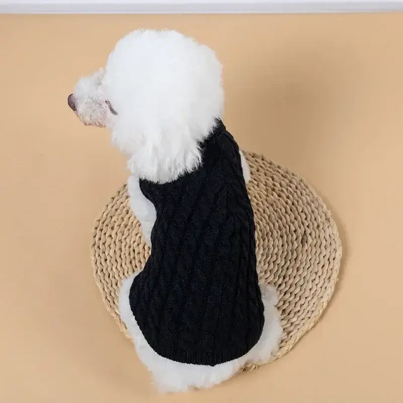 Dog Sweaters for Small Medium Dogs Cat Winter Warm Knitted Dog Sweater Pet Turtleneck Chihuahua Vest Soft Yorkie Coat Teddy Vest