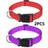 Choker Small Dog Collar Puppy Neck Collars for Dogs Big Decorative Dog Collar GXQ07 in red and purple, 2PCS set.