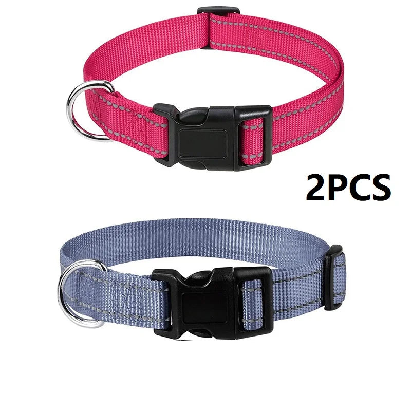 Choker Small Dog Collar Puppy Neck Collars for Dogs Big Decorative Dog Collar GXQ07, two color options in pink and gray.