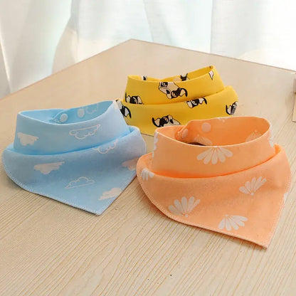 christmas dog bandana soft cotton triangular pet scarf for dogs and cats, cute durable printed bib accessory