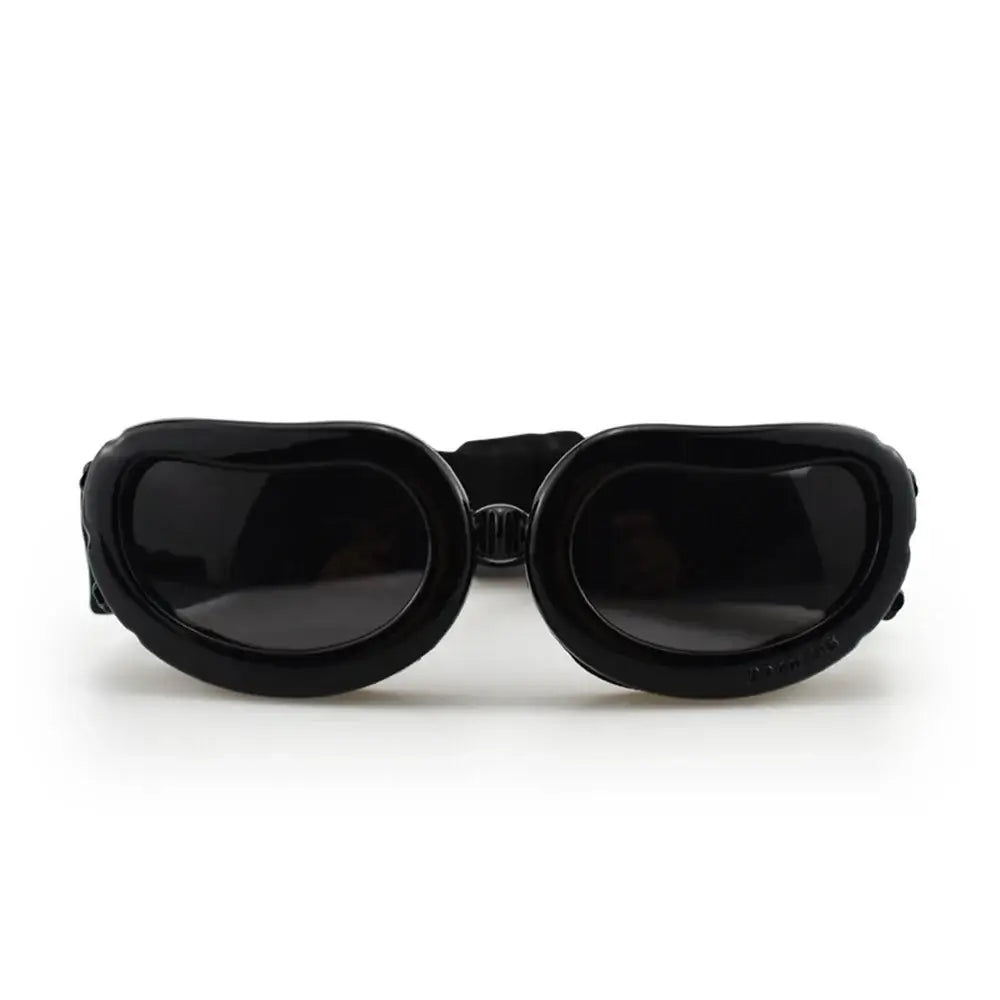 dog sunglasses for small dogs black UV wind dust protection pet glasses with adjustable strap