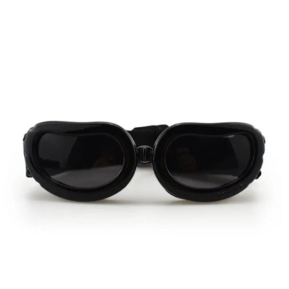 dog sunglasses for small dogs black UV wind dust protection pet glasses with adjustable strap