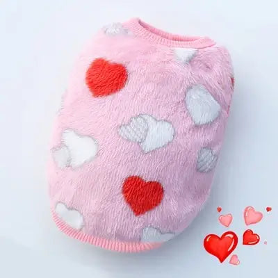 Cute Dog Clothes Winter Vest For Small Dogs Cats Warm Pets Sweater Soft Flannel Puppy Puffer Jacket Dog Accessories Supplies Xxs