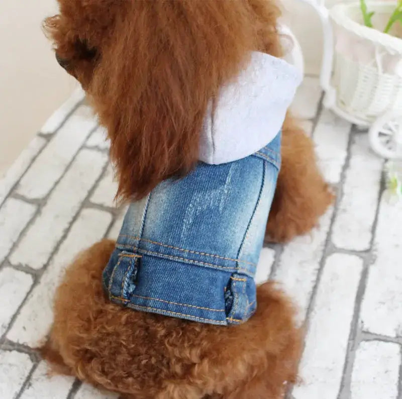 Denim Dog Coats Hot French Bulldog Jean Jacket Fashion Pet Clothes for Small Medium Dogs Chihuahua Jeans Vest Pug Cat Apparels