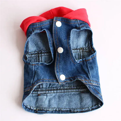 Denim Dog Coats Hot French Bulldog Jean Jacket Fashion Pet Clothes for Small Medium Dogs Chihuahua Jeans Vest Pug Cat Apparels