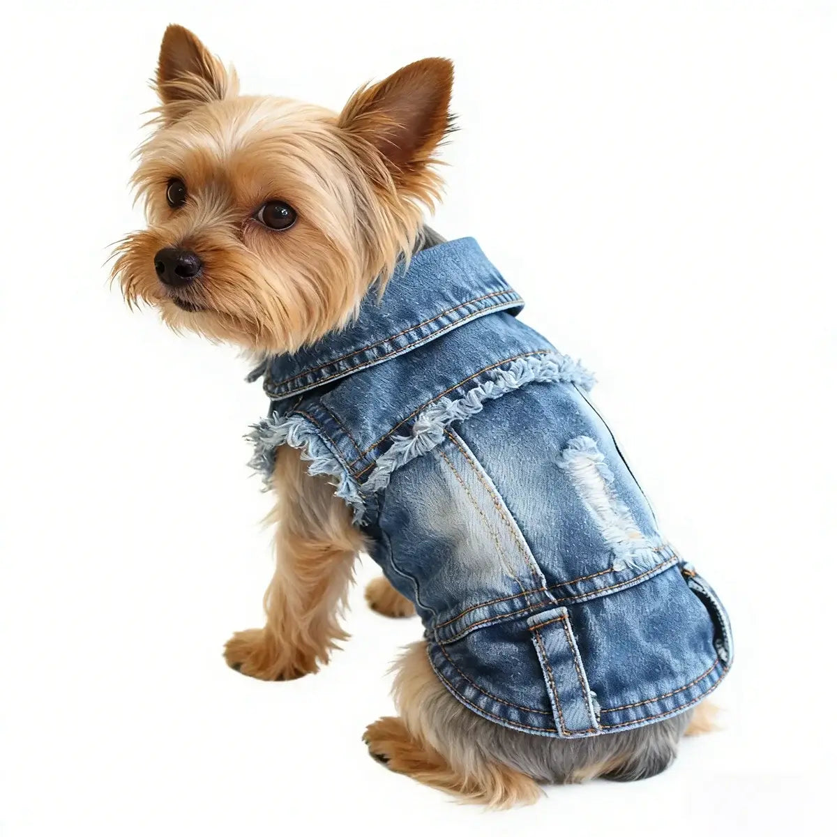 Denim Dog Coats Hot French Bulldog Jean Jacket Fashion Pet Clothes for Small Medium Dogs Chihuahua Jeans Vest Pug Cat Apparels