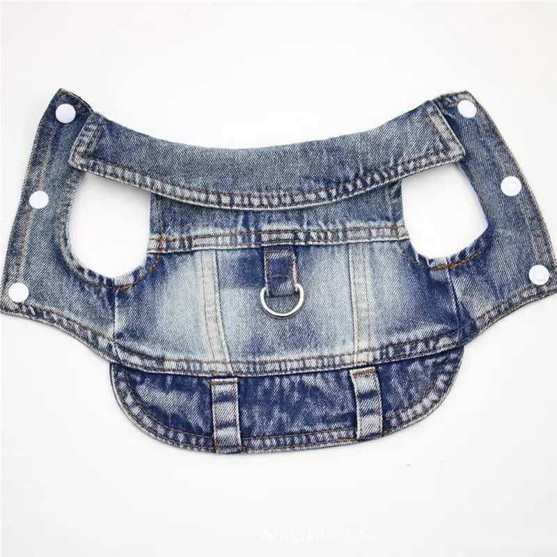 Denim Dog Coats Hot French Bulldog Jean Jacket Fashion Pet Clothes for Small Medium Dogs Chihuahua Jeans Vest Pug Cat Apparels