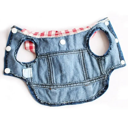 Denim Dog Coats Hot French Bulldog Jean Jacket Fashion Pet Clothes for Small Medium Dogs Chihuahua Jeans Vest Pug Cat Apparels