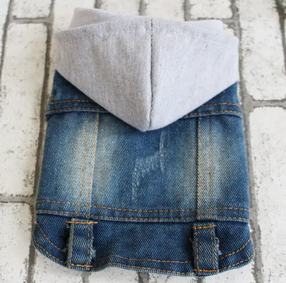 Denim Dog Coats Hot French Bulldog Jean Jacket Fashion Pet Clothes for Small Medium Dogs Chihuahua Jeans Vest Pug Cat Apparels