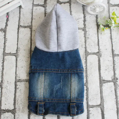 Denim Dog Coats Hot French Bulldog Jean Jacket Fashion Pet Clothes for Small Medium Dogs Chihuahua Jeans Vest Pug Cat Apparels