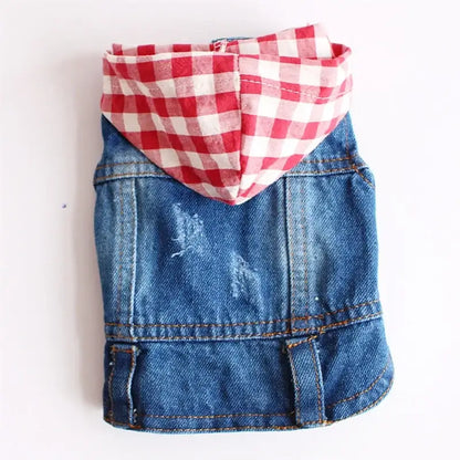 Denim Dog Coats Hot French Bulldog Jean Jacket Fashion Pet Clothes for Small Medium Dogs Chihuahua Jeans Vest Pug Cat Apparels