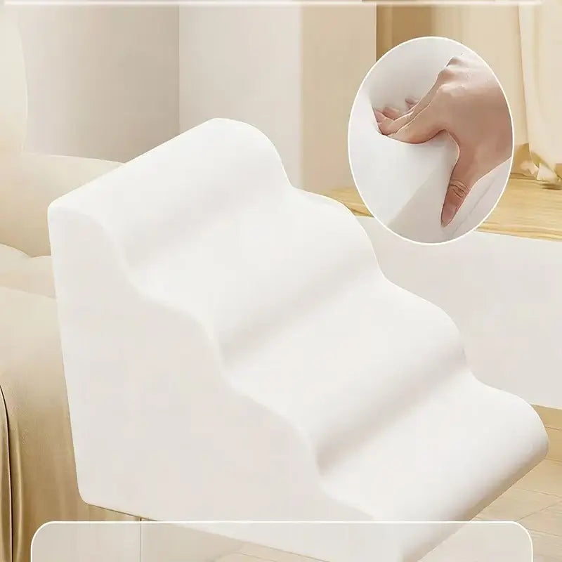 Washable dog ramp for small pets featuring a sleek detachable design and comfortable grip for easy use.