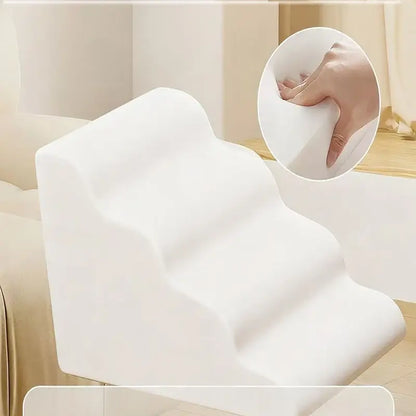 Washable dog ramp for small pets featuring a sleek detachable design and comfortable grip for easy use.