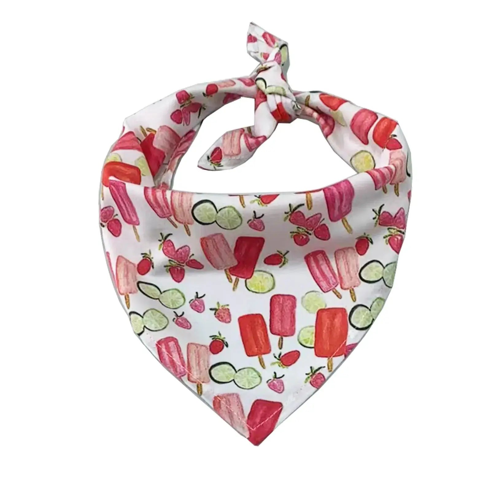 dog beach bandana colorful polyester triangular scarf for small medium large dogs summer holiday pet accessory Color I