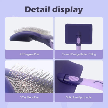 Dog Brush for Poodles Grooming Brush for Dematting Detangle Poodles German Shepherd Hair Pitbulls Yorkies Retriever Bathing details