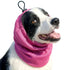 Pink dog cooling bandana neck wrap for summer, breathable pet cooling collar for hiking, training, camping