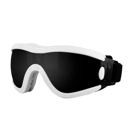 Style B dog sunglasses with adjustable strap, windproof UV resistant anti-fog waterproof pet glasses
