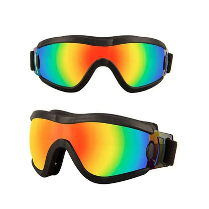 Dog sunglasses with adjustable strap, windproof UV resistant anti-fog waterproof pet goggles for sports and outdoor use