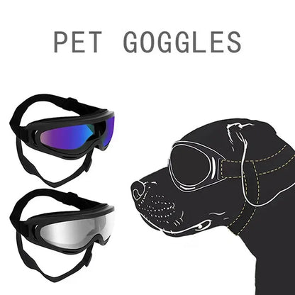 dog sunglasses for medium large breeds pet goggles with adjustable straps and UV protection for outdoor riding and driving