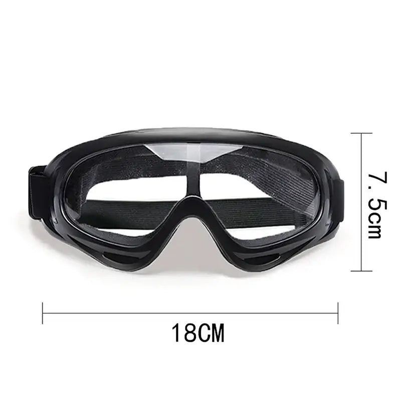 dog sunglasses for medium large breeds adjustable black UV protection goggles 18cm wide 7.5cm high