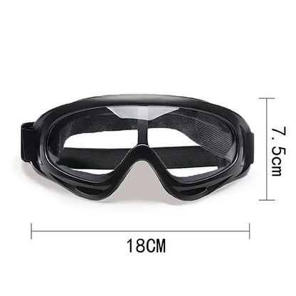 dog sunglasses for medium large breeds adjustable black UV protection goggles 18cm wide 7.5cm high