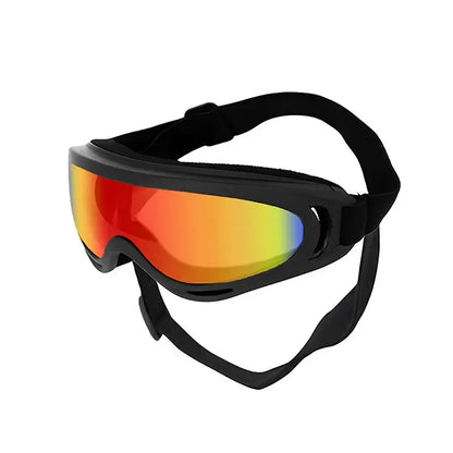 dog sunglasses for medium large breeds red adjustable UV protection goggles one size for outdoor riding and driving