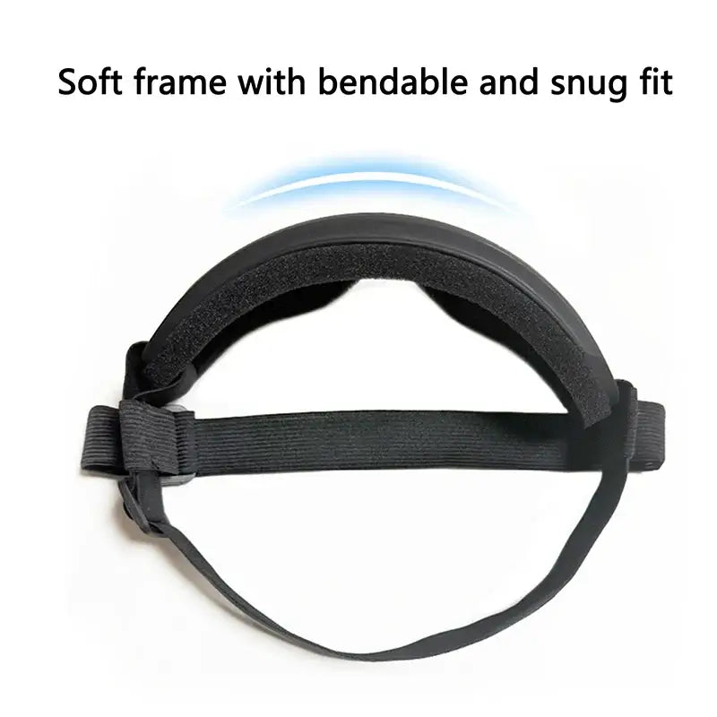 dog sunglasses for medium large breeds soft frame bendable snug fit adjustable strap UV protection eyewear