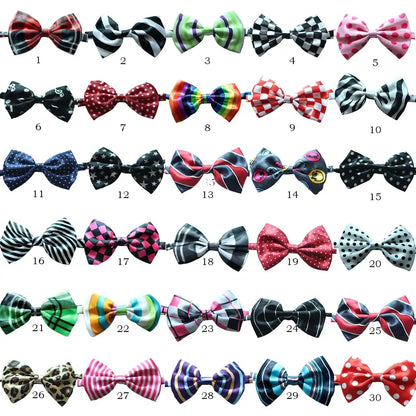 30/50PCS Dog Grooming Pets Dogs Neckties Small Dog Bowties Dog Grooming Accessories For Large Dogs Ties Pet Supplies