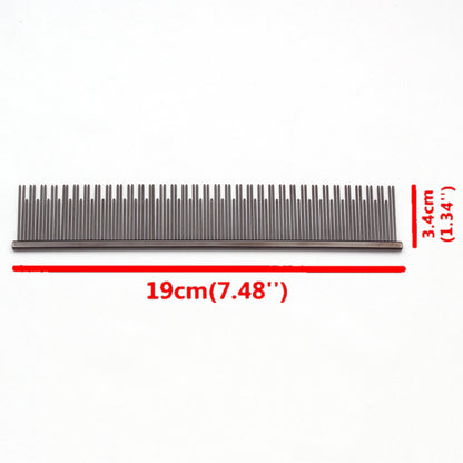 Dog Grooming Comb Groomer for Dogs Copper Blue Groomer Pets Combs Hairbrush Pet Dog Grooming Combs Dog Hair Care Styling C7815 dimensions