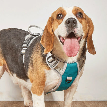 Dog Harness No Pull Outdoor Travel Dog Safety Vest Training Walking Adjustable Reflective Pet Harness for Medium Large Dogs on a Beagle.