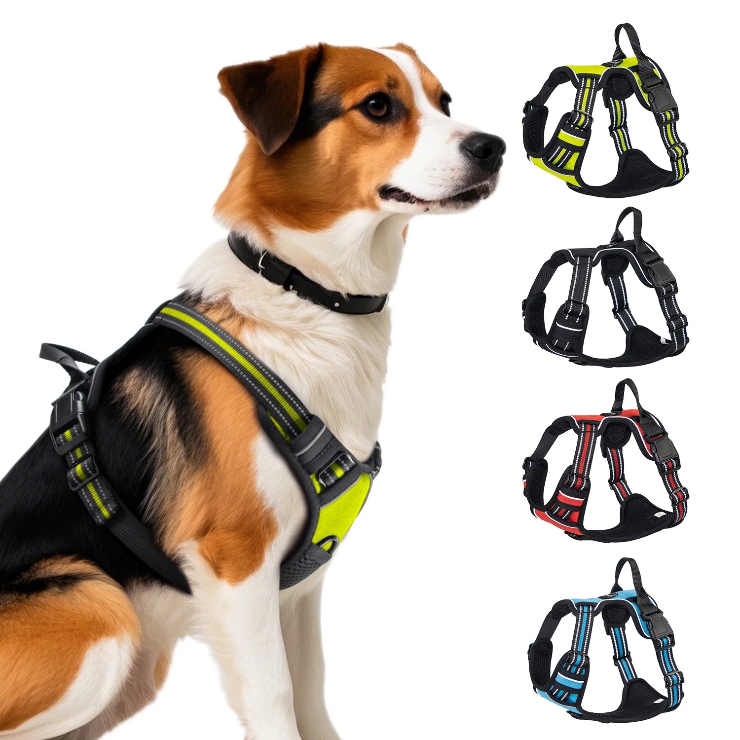 Dog Harness with Handle for Large &amp; Medium Dogs, Breathable Padding Safety Pet Vest Outdoor dog walking harness