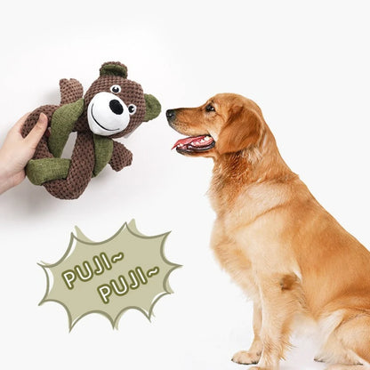 Dog Voice Toys for Self Pleasure Relieve Boredom Grind Teeth Bite Resistant and Plush Medium To Large Dogs with dog and toy