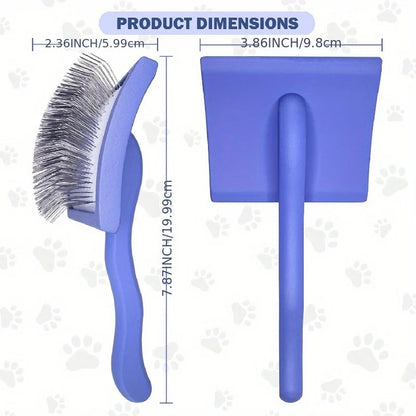 Dog Slicker Brush for Grooming Doodle Hair, Extra Long Pin Poodle Brush for Shedding - Product Dimensions