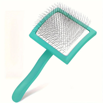 Dog Slicker Brush for Grooming Doodle Hair, Extra Long Pin Poodle Brush for Shedding
