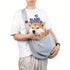 Dog Sling Carrier Bag, Pet Shoulder Crossbody Bag, Portable Hands Free Double Sided Dog Travel Bag For Outdoor Supply with a dog.