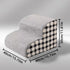 dog stairs for older dogs non-slip foam pet steps for sofa and bed, 2-step gray plaid ramp, 40x40x30cm